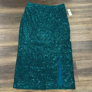 Maeve by Anthropologie Sequin Midi Skirt Size M
